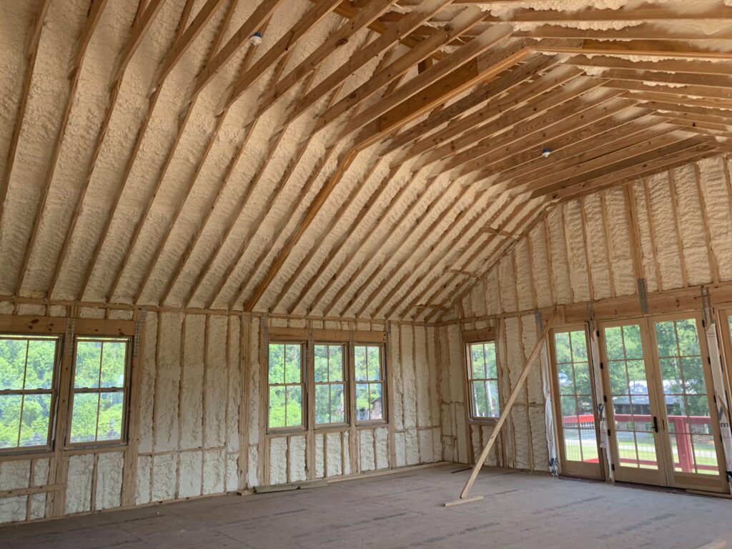 side and ceiling of home being built - structural engineer