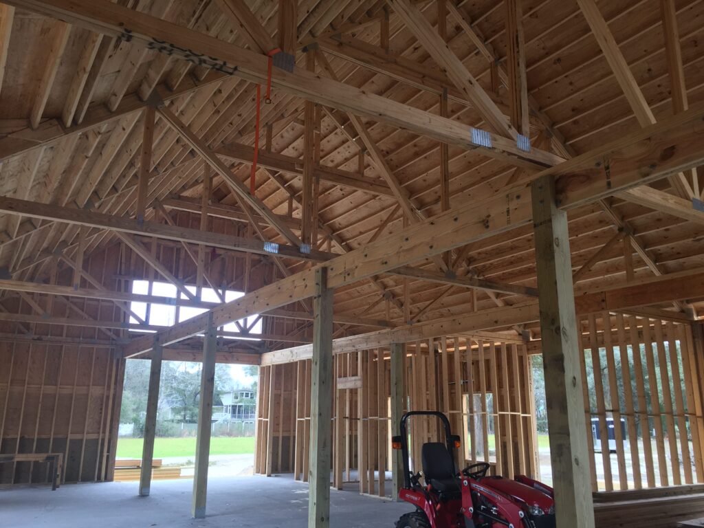 ceiling frame of house being built - what do structural engineers do