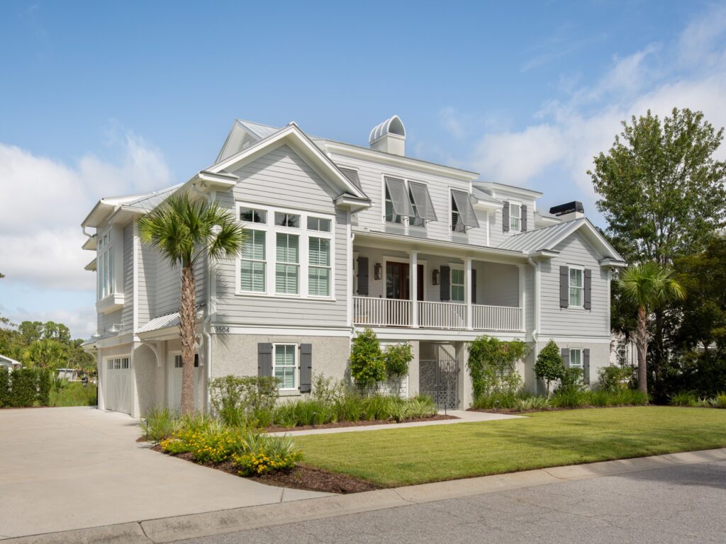 beautiful home with gorgeous yard - residential architect near me charleston, SC