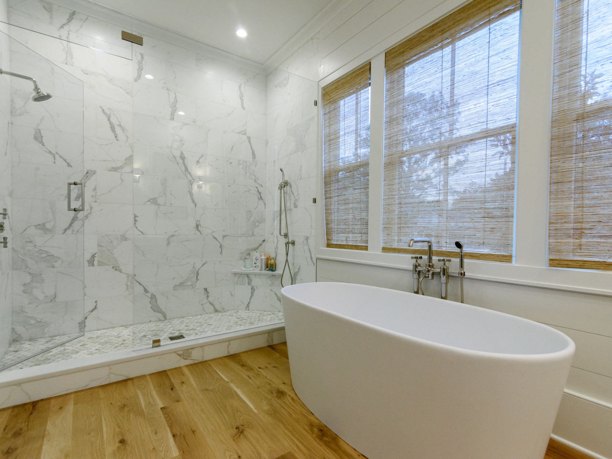 newlsy renovaged bathroom  charleston, SC - what does and architect do?