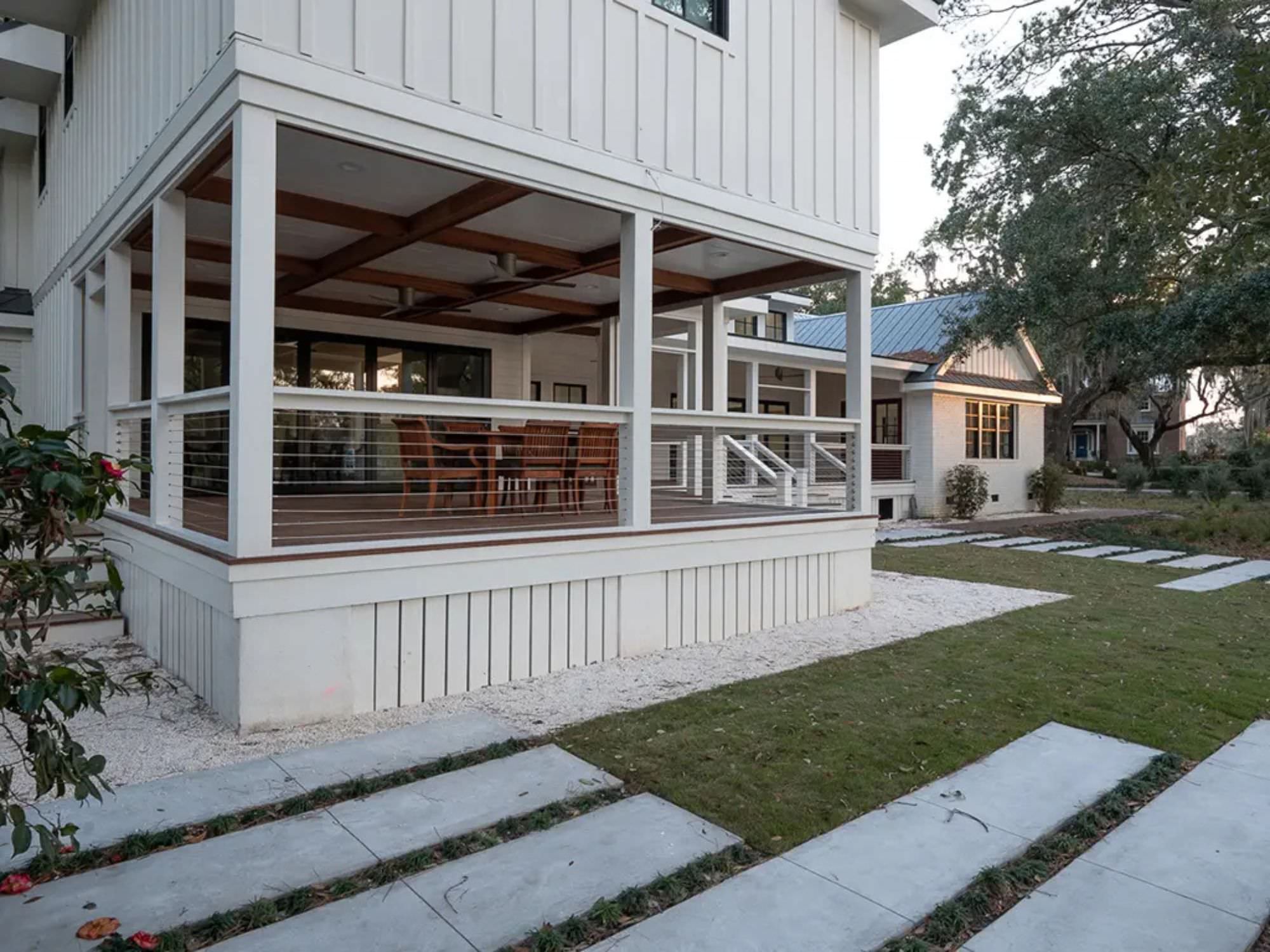 outside porch with porch furniture - top architecture firms, charleston, SC