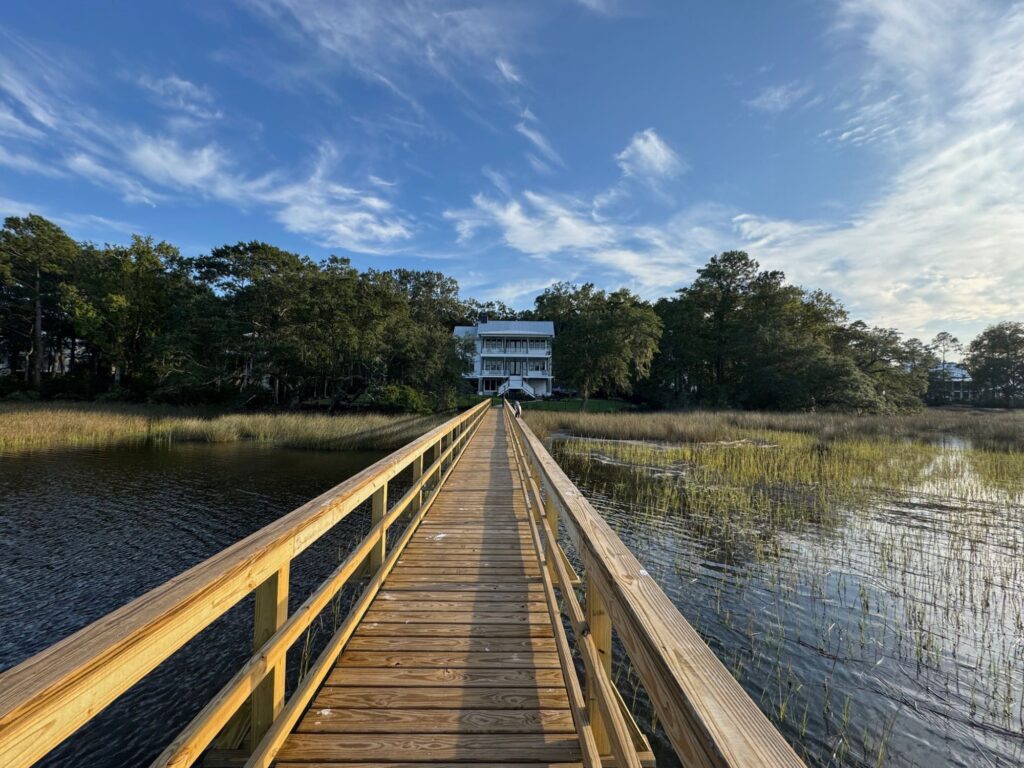 dock leading from house -  mt. pleasant architect