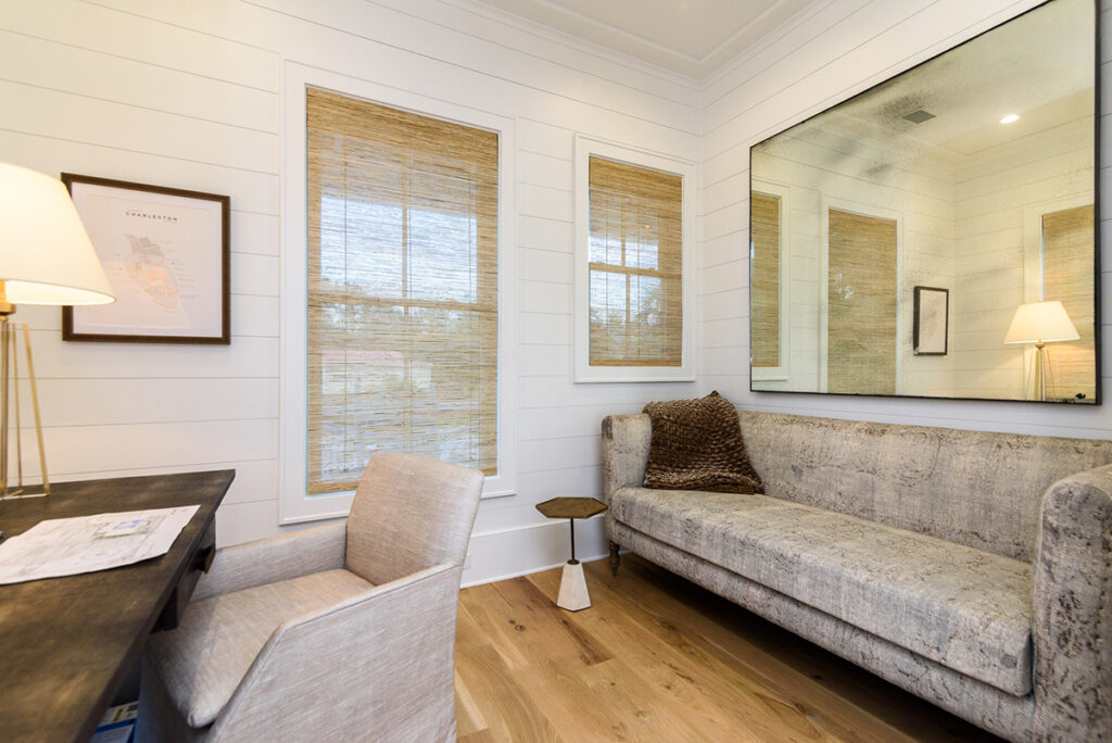 home office and couch