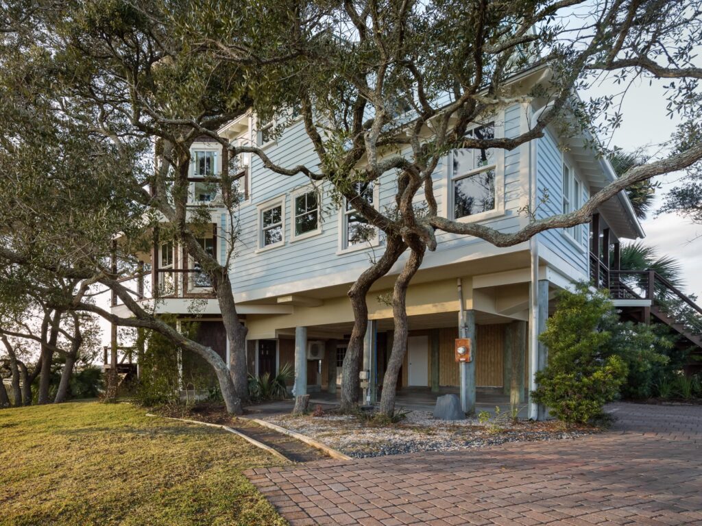 beautiful big two story home on the water
