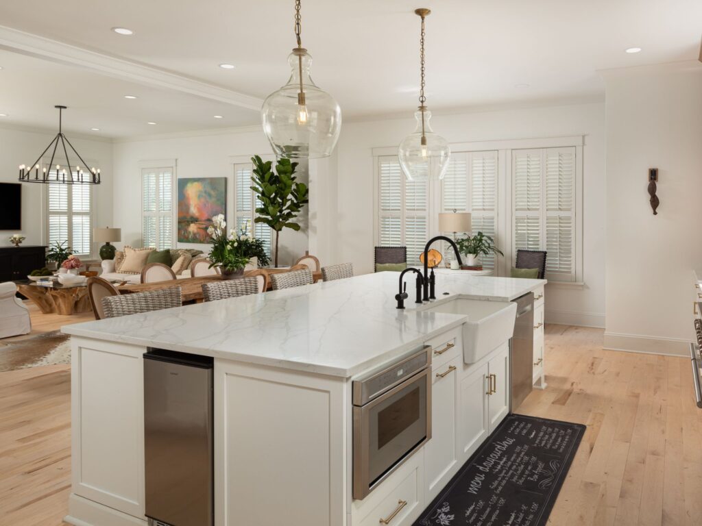 beautiful kitchen renovation with open layout