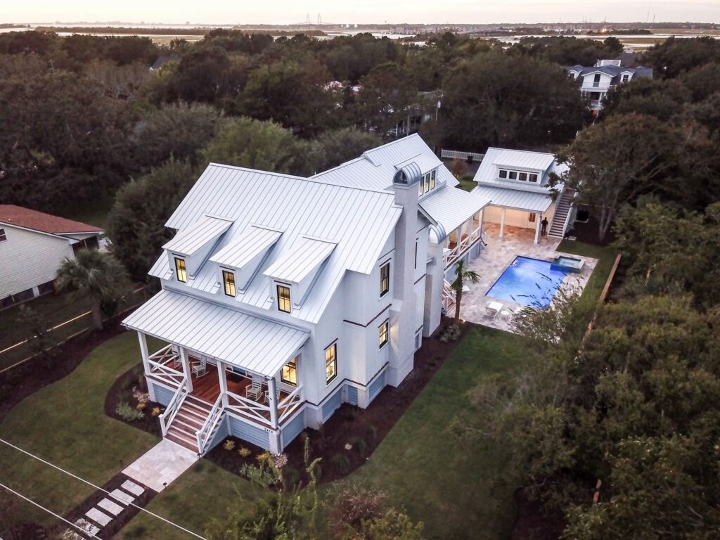 gorgeous white home with pool - luxury residential architects