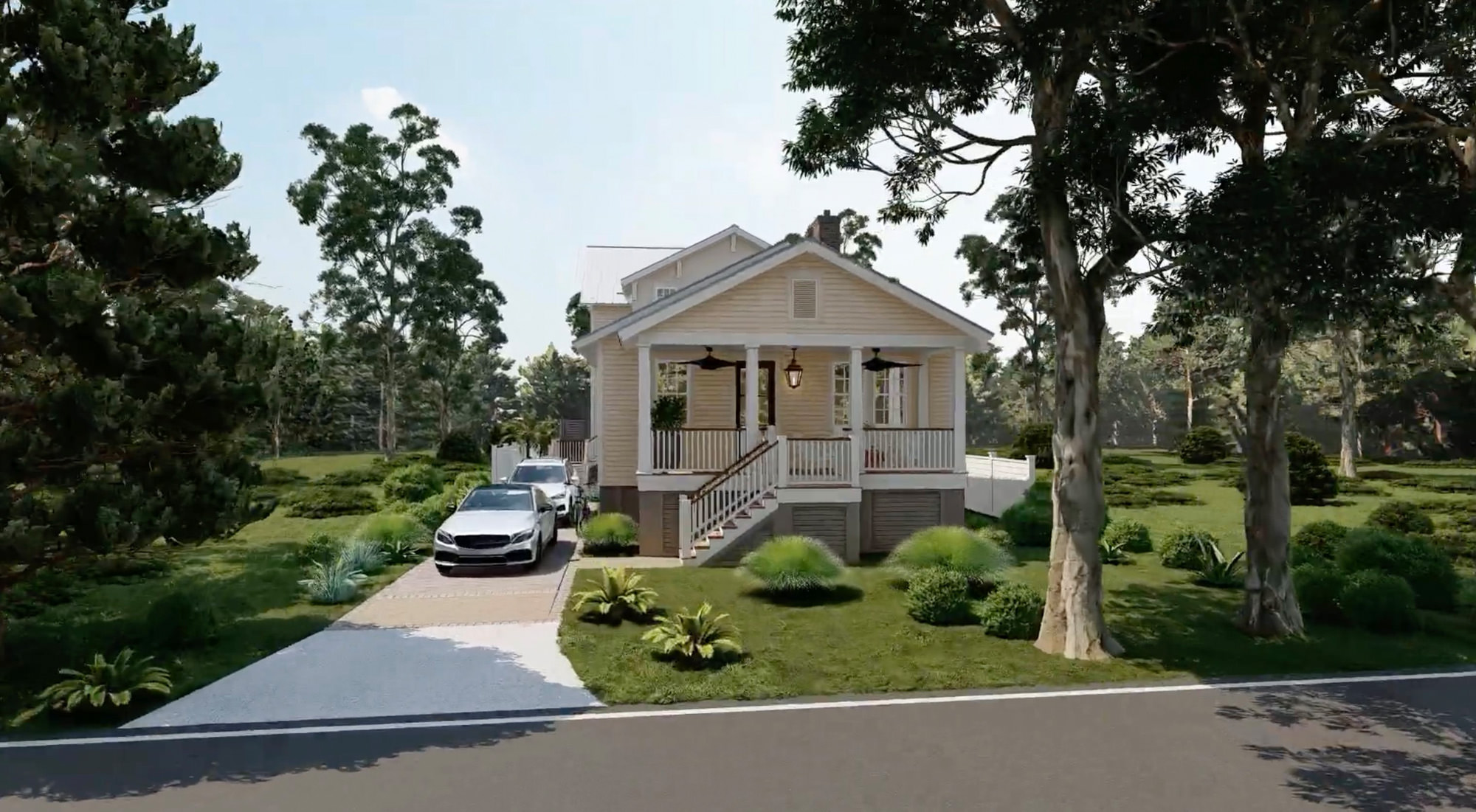 3D Rendering - Old Village Renovation and Addition