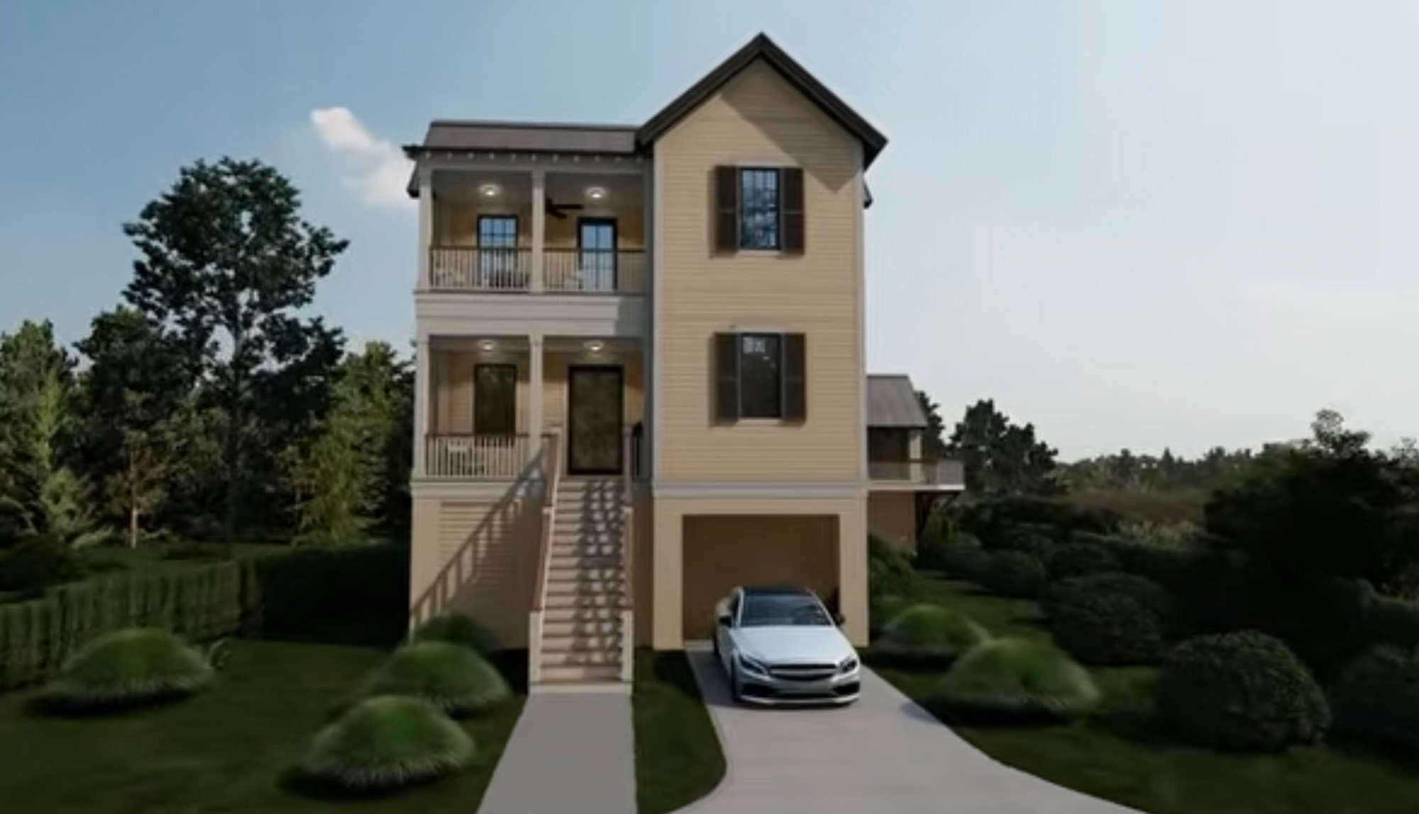 3D Rendering - Old Village Renovation and Addition